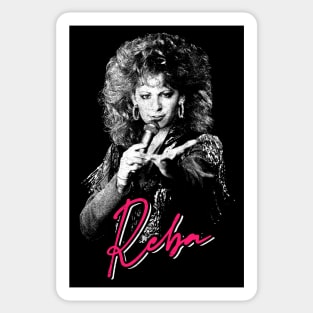 Reba // Vintage-Style 80s Fan Design Sticker